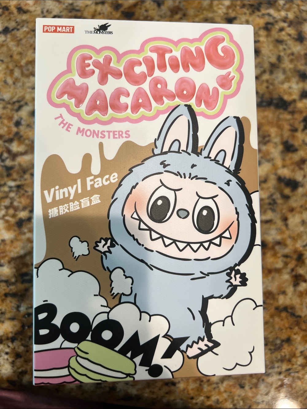 POP MART Exciting Macaron The Monsters Vinyl Face Figurine - Light Blue